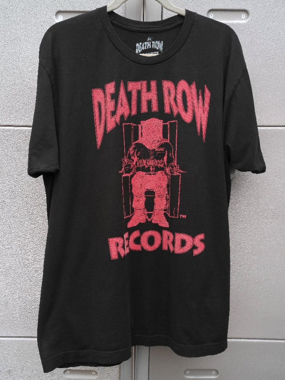 Death Row Records Graphic T-Shirt Size XL Black & Red